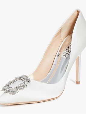 Badgley Mischka Women's Cher Stiletto Pump with Rhinstones Size 9